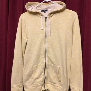 Gap-Yellow Heather, Full‎ Zip Sweatshirt, Small